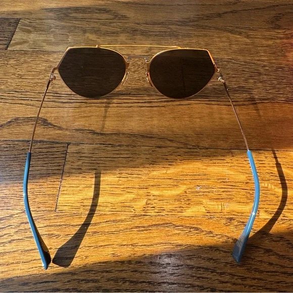 Fendi Blue/Gold 140MM Sunglasses - Picture 6 of 12